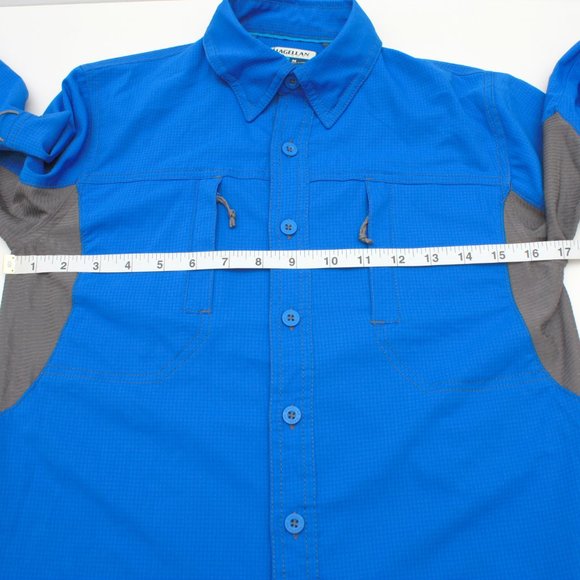 Magellan Outdoors Women's Fish Gear Magi Wick Roll Tab Sleeve Button Front Shirt - Picture 8 of 8